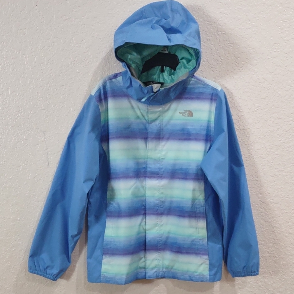 THE NORTH FACE Blue and Green Hooded Jacket - Picture 2 of 16